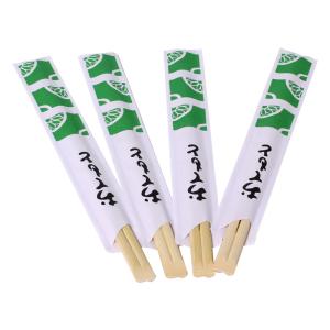 Quality 24cm Disposable Tensoge Bamboo Chopsticks Round Naked Printed Paper wholesale