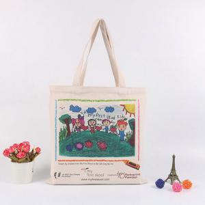 Quality Handheld Personalised Canvas Tote Bags / Custom Made Promotional Cotton Tote Bags wholesale