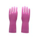 Latex Household Rubber Gloves Cotton Flocklined Waterproof Anti Chemicals