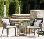 Modern PE Rattan Chair Aluminium Outdoor Garden wicker table and chairs sets