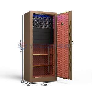 Quality Solid Steel Jewelry Watch Winder Safe Box Biometric Fingerprint Lock wholesale