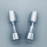 Silver transparent PP airless lotion pump bottle cosmetic packaging lotion