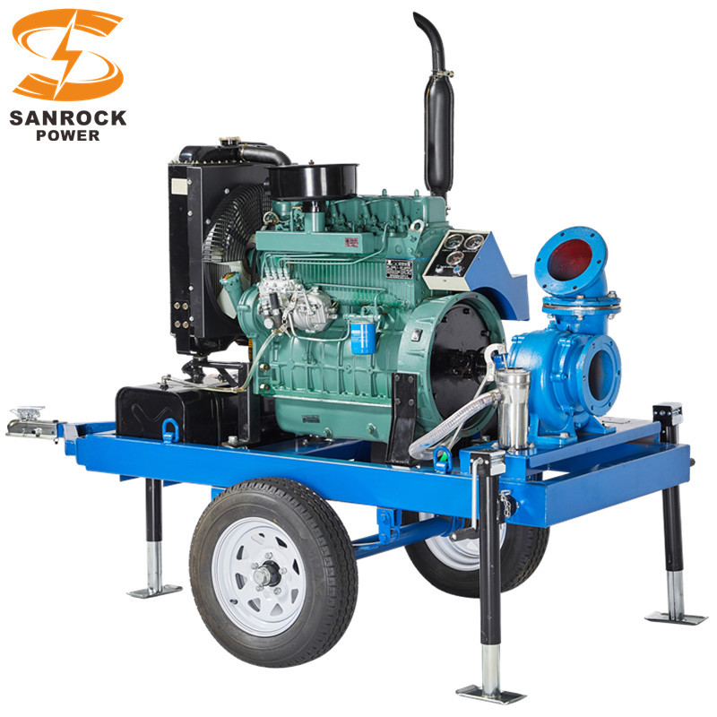 90kw 120kw Diesel Powered Water Pumps Urban Self Priming Sewage Pump Long Working Life