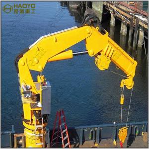 Quality Cargo Hose Knuckle Boom and Jib of Crane Installation Marine Ship Crane wholesale