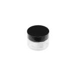 10g,20g,30g,50g,transparent Glass Eye and Face Cream Jars With Black Lids