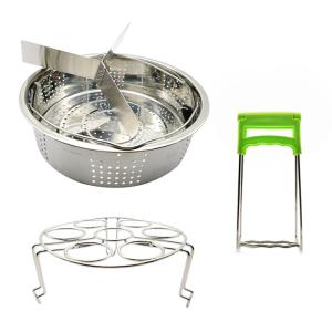 Quality 10pcs Various Combination Kitchen Set, Double Boiler Set Pressure Cooker Accessories Basket Pot Disk Holder Silicone Food Clip wholesale