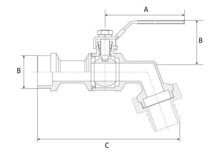 Factory Price Bibcock Stainless Steel Thread Valve Faucet
