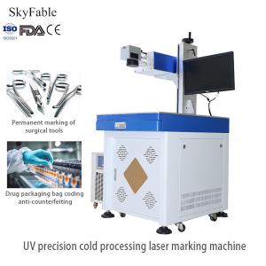 Quality Industrial UV High Speed Laser Marking Machine For Electronic Chip Medical Equipment wholesale