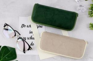 Quality lady soft zipper soft sunglasses cases wholesale