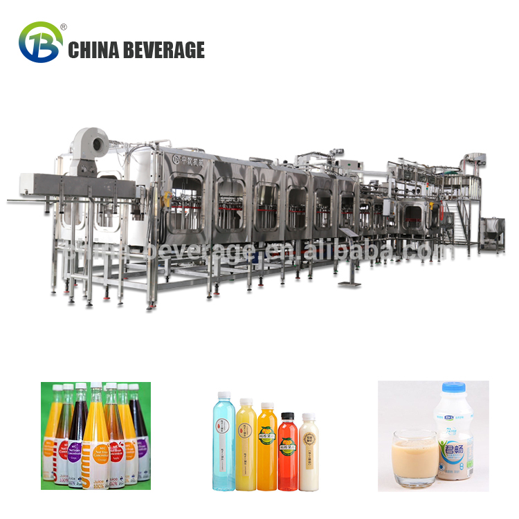 Aseptic Milk 0.2l Automatic Bottle Washing Filling Capping Machine