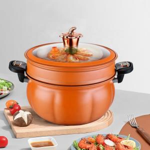Quality 8L Kitchen Pressure Cooker Cast Iron Non Stick With Handle Latch wholesale