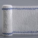 Blue Red White Color Line Medical Cotton Crepe Bandage Elastic Crepe Bandage
