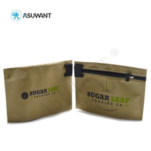 Quality Customizable Aseptic Printed Mylar Bags Smell Proof Herb Package Resealable wholesale