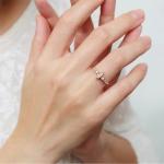 Engagement Minimalist Design Marquise Cut Pink Morganite S925 Silver Women