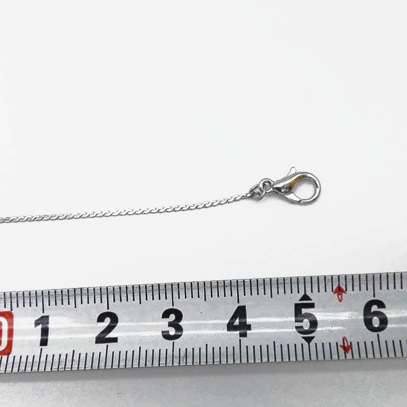 Love Pearl Silver Plated Copper Chain for DIY Jewelry Necklace Accessories