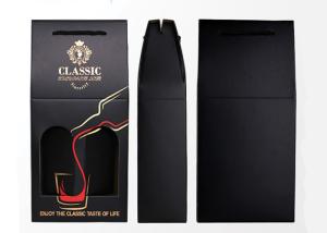 Quality Custom Printed Two Bottle Wine Packaging Box For Display PU Coating wholesale