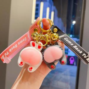 Quality Cartoon And Modern Kawaii Car Keychain Accessories Purse Handbag Custom Keychain Charms wholesale