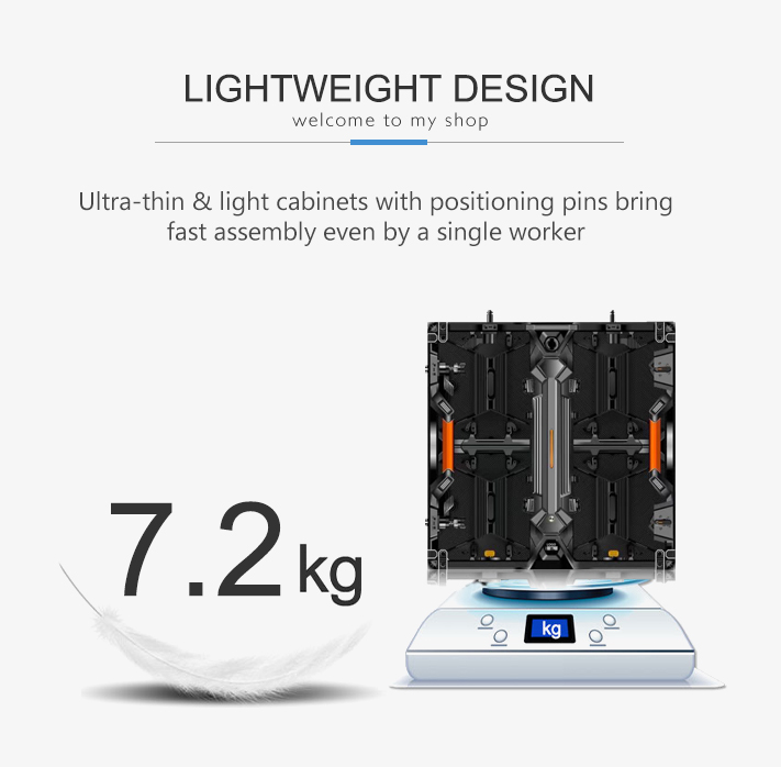 Mobile Led Screen Rental Full Color P3.91 Cube LED Screen For Concert Stage Background Video Wall