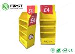 Colorful Printed Folded Safe Paper Exhibition Cardboard Pop Up Display Stands