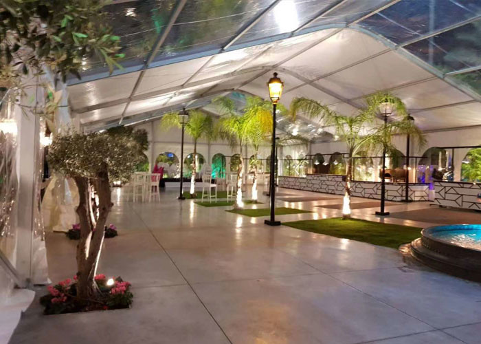 Outdoor Luxury 30x50m Clear Span Tent For Wedding Party