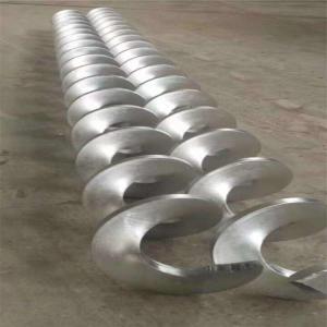 Quality SUS304 SUS316 Spiral Flight Blade Flexible Screw Conveyor Parts wholesale