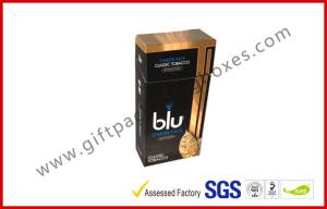 Quality Custom Paper Cigarette Cigar Gift Box With Gradient Golden Printing wholesale