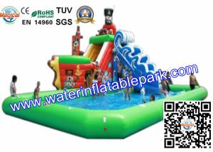 Quality Exciting Green Inflatable Sport Games , Commercial Inflatable Water Slides wholesale