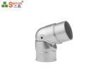 304 Stainless Steel Handrail Fittings Balustrade Flush Joiner Punching Finish