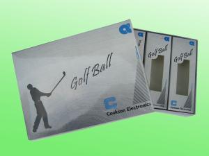 Quality Custom Paper Box Packaging For Golf Ball CMYK Printing PVC Window wholesale