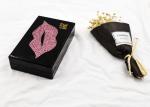 Ladies Women Evening Acrylic Clutch Bag Handmade Kiss Me Patten Shaped
