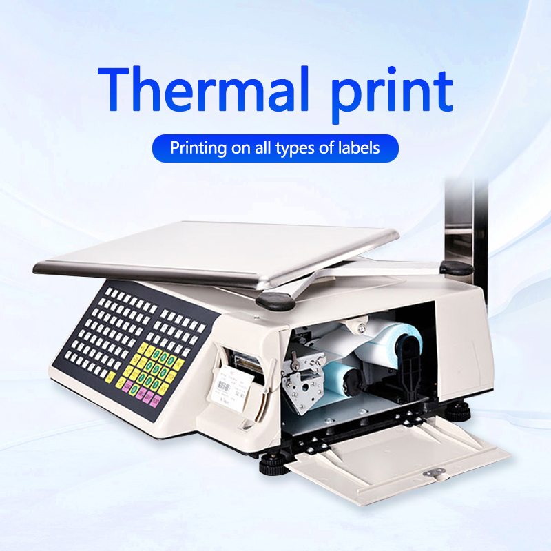 Advanced Printing Bar Code Table Scale SHW-TMB 30kg with AC 100-240V/DC21V Power