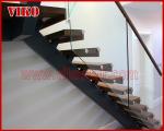 Straight Stringer Staircase VK06S 304 Stainless steel glass stainoff,stainless