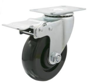 Quality 100mm Lockable Caster Wheels Caster Wheels With Brakes Nylon Casters wholesale