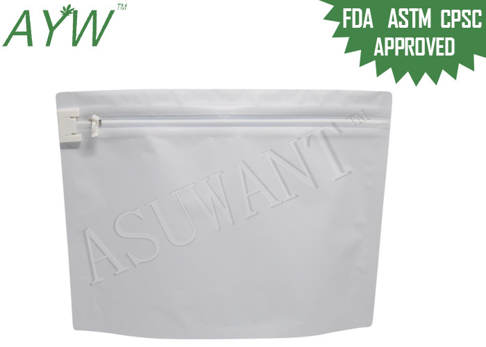 Takeaway Safety Child Proof Bags Tiny Zipper For Medicinal Products Cigar / Marijuana