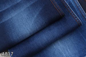 Quality 9 Oz 75% Cotton 21% Polyester 2% Lycra Denim Fabric For Men Women Jeans wholesale