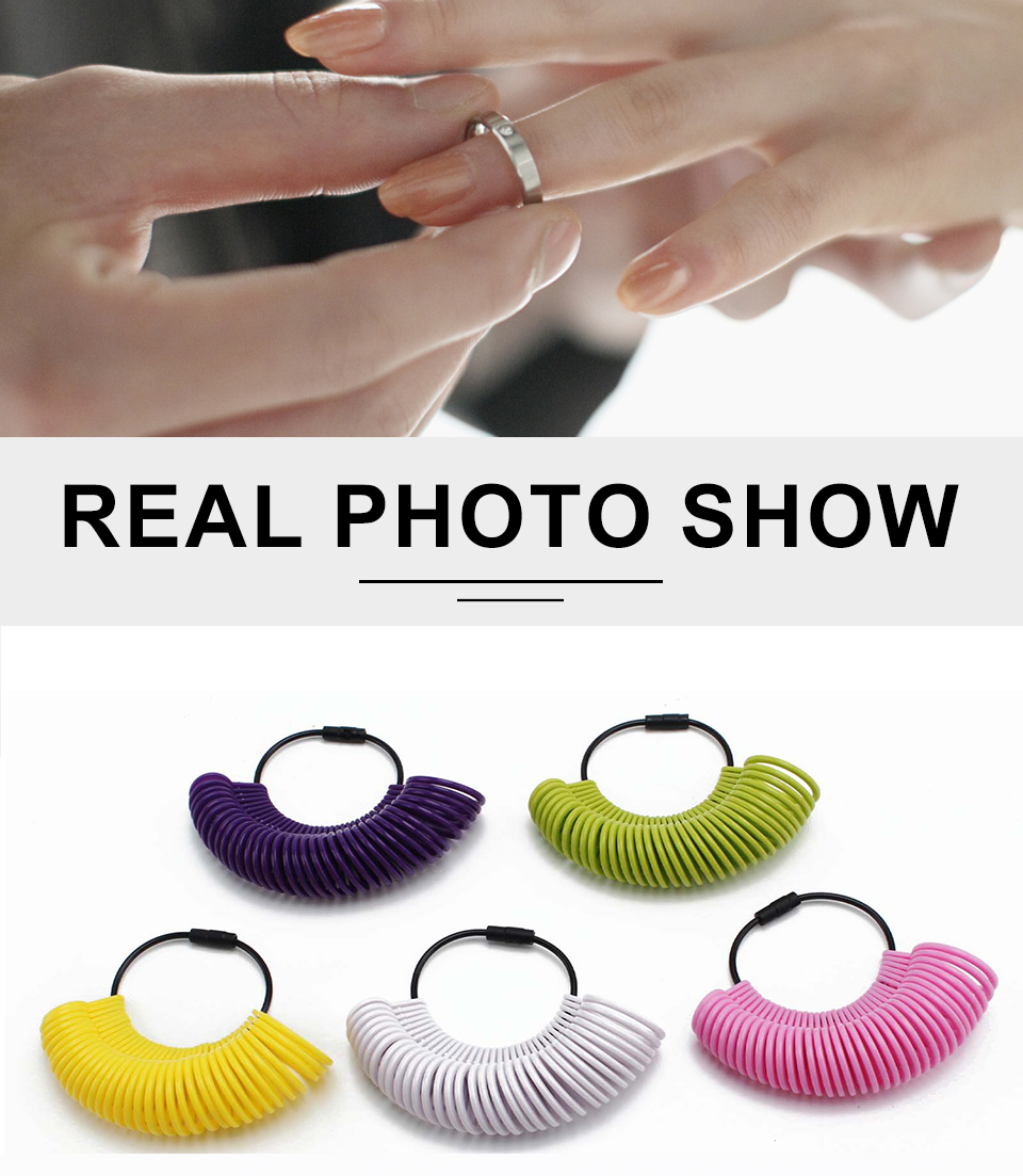 US/UK/HK size Jewelry Accessories Tools Plastic Ring Finger Gauge