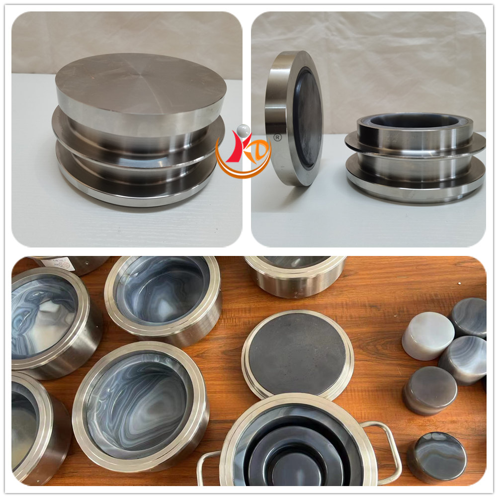 50mL Agate Milling Bowls with Grinding Mortar used for fritsch ball mill
