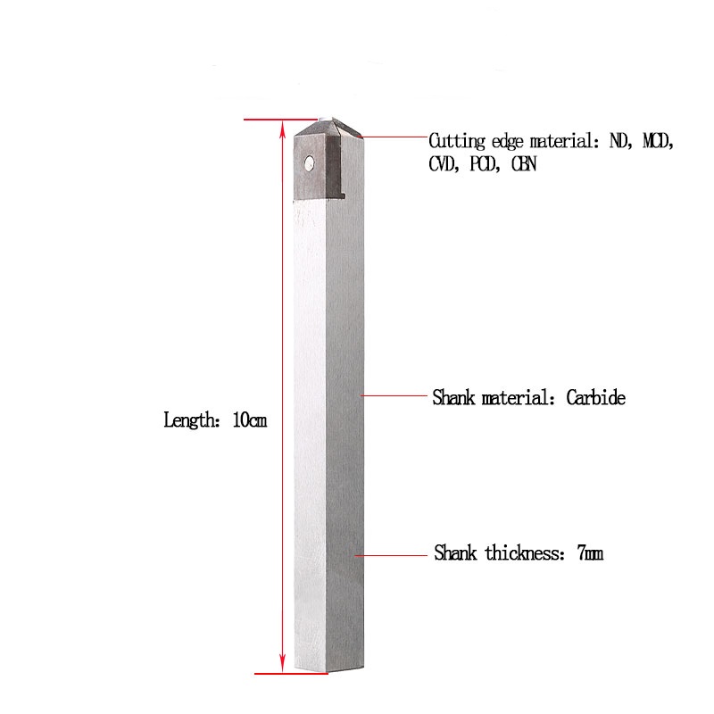 External Internal 0.25mm ND Diamond Lathe Tools