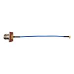 4 Hole Flange Mount FAKRA SMA Cable , 90 Degree MMCX RF Coax Cable
