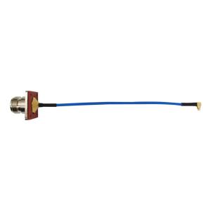 Quality 4 Hole Flange Mount FAKRA SMA Cable , 90 Degree MMCX RF Coax Cable wholesale