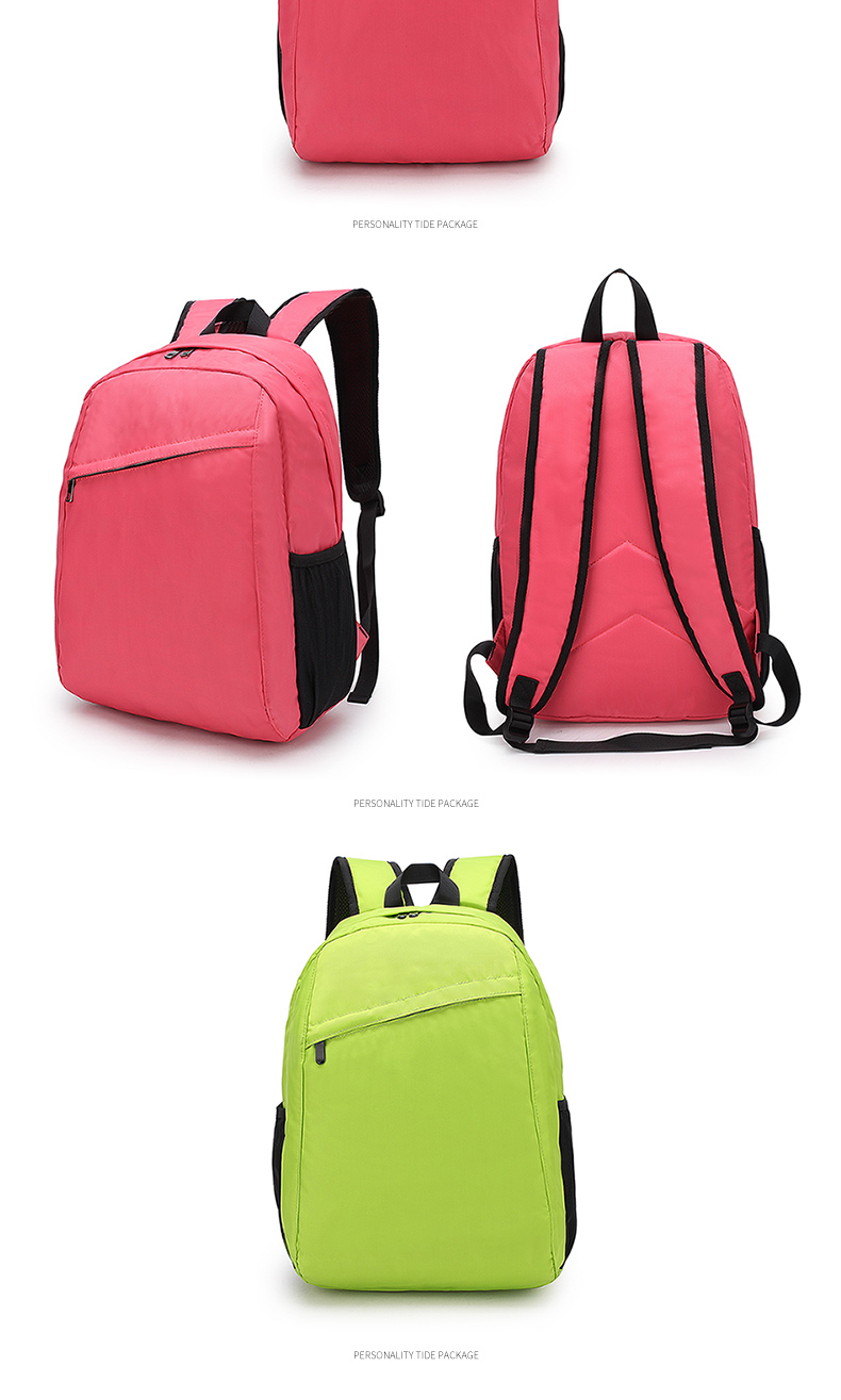 Wholesale custom logo men and women leisure fashion middle school students waterproof backpack school bags