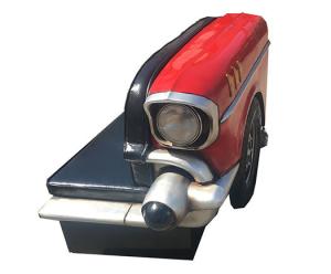 Quality Vintage Retro Car Shape Sofa Couches With Black PU Leather Seat wholesale