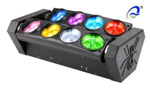 Quality LED Spider Light 8 * 10W RGBW / W Beam LED Moving Head Dj Lights 4.5 Degree wholesale