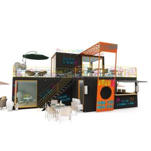 Quality Modified 20 Foot 40 Foot Prefab Shipping Container Pop Up Coffee Shop Restaurant Mobile Container Bar for Modified Design wholesale