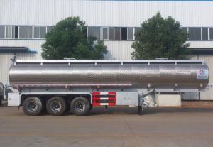 Quality Stainless Steel Vegetable Oil Delivery Truck , 42,000 Liters Oil Tank Trailer wholesale