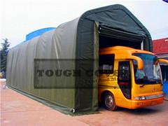 Strong structure and durable PVC fabric, 5.5m Wide Bus Shelter