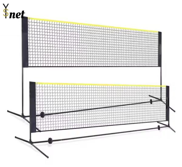 Height Adjustable Portable Badminton Nets 6.1*0.76m Outdoor Tennis Nets