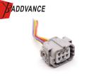 Waterproof Automotive Female 6 Pin Headlight Connector Wire Harness For Toyota