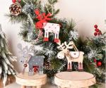 Wooden Christmas Gift Christmas Deer Hanging Decoration