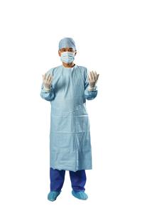 Quality SMS Latex Free Disposable Surgical Gown / Medium Sterile Surgical Gowns wholesale